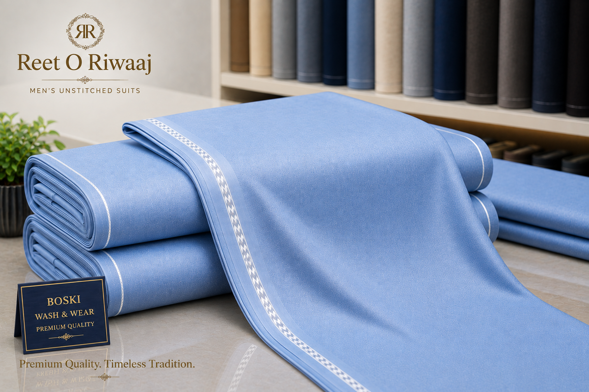 Sky Blue Wash & Wear Boski