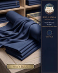 Navy Blue Wash & Wear Boski
